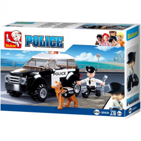 Police : Police car with Police dog