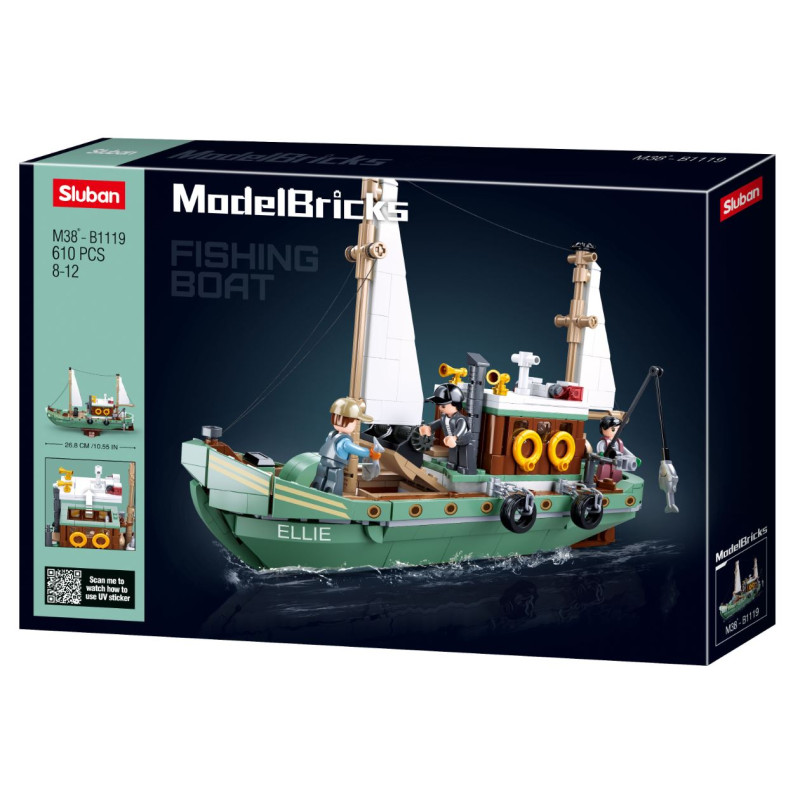 Model Bricks - Fishing-boat