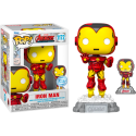 Jeux d'imagination pour enfants - Pop! Marvel: A60 - Comic Iron Man w/ Pin's - Livraison rapide Tunisie