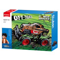 Sluban -Power Bricks : Orange-Black Monster Truck Racing