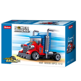 Power bricks 4 Pull back : Camion de course