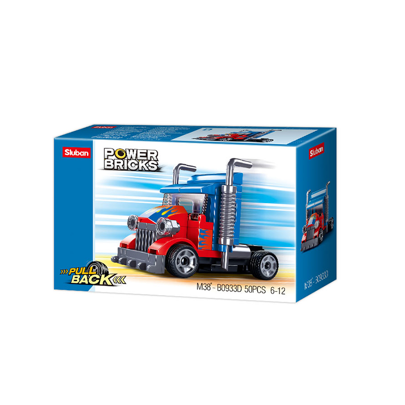 Power bricks 4 Pull back : Camion de course