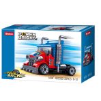 Jeux de construction pour enfants - Power bricks 4 Pull back : Camion de course - Livraison rapide Tunisie