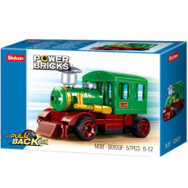 Power bricks 4 Pull back : Locomotive