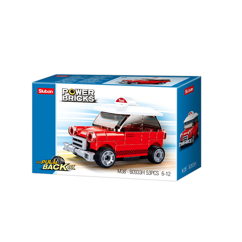 Power bricks 4 Pull back :  Voiture miniature